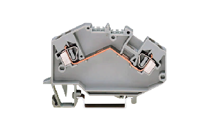 2-Leiter-Durchgangsklemme, 4mm², für TS 35 x 15 und 35x7,5, blau