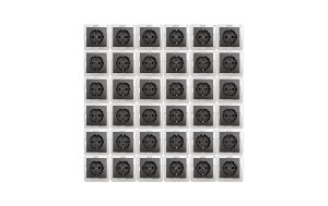 Schutzkontakt-Steckdose McPower ''Flair'' 250V~/16A, Einsteckschutz, 36er-Pack