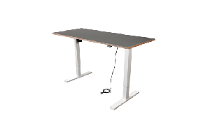 Schreibtisch imstande, Gestell smart-w + Platte 140x80cm Iron