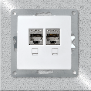 Netzwerk-Dose McPower Cup CAT6A, UP, vollgeschirmt