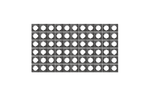 Rahmen McPower Flair, 1-fach, anthrazit, 66er-Pack