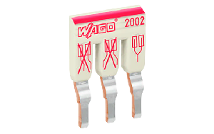 Schachtelbrücker WAGO, 3-fach, isoliert, hellgrau, 400V, 25A,