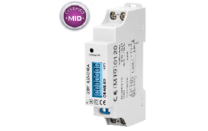 1-phasiger Stromzähler, 40A, MID, Impulsausgang, 1 Modul, DIN TH-35mm