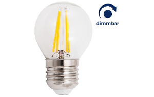 LED Filament Tropfenlampe McShine ''Filed'' E27, 6W, 600lm, warmweiß, dimmbar