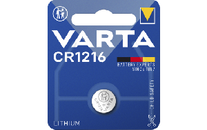 Lithium-Knopfzelle VARTA ''Electronics'', CR 1216, 25mAh, 3V, 1er-Blister