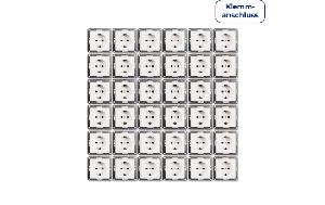 Schutzkontakt-Steckdose McPower Flair 250V~/16A, UP, Steckanschluss, 36er-Pack