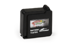 Batterietester McPower "EL-BT 6" für AAA, AA, C, D, 9 V Batterien