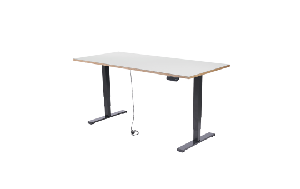 Schreibtisch imstande, Gestell business-b + Platte 140x60cm Pebble