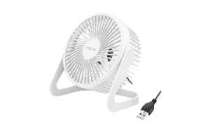 USB-Schreibtischventilator, 15,24 cm, 40 dB, weiß