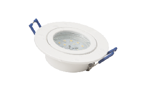 LED-Einbauleuchte McShine Flatty Ø83mm, 5W, 400lm, warmweiß, IP44