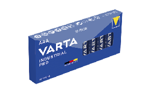 Micro-Batterie VARTA Industrial Pro Alkaline, Typ AAA, LR03, 1,5V, 10-Pack