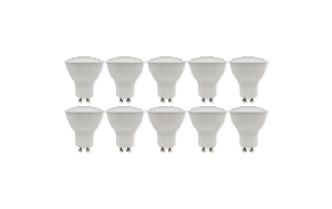 LED-Strahler McShine ''PV-50-10'' GU10, 5W, 400lm, 110°, 3000K,warmweiß, 10er-Pack