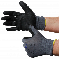 Montage-Feinstrickhandschuhe, Größe 11/XXL, grau, 13G-Trägermaterial, Nitril