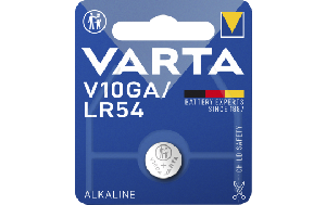 Knopfzelle VARTA Electronics, LR54, V10GA, 1,5V, Alkaline, 1er-Blister