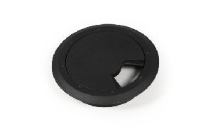 Kabeldurchführung McPower &quot;WB-01&quot; aus Kunststoff, schwarz, Ø76mm