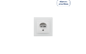 Schutzkontakt-Steckdose McPower Flair, 250V~/16A, UP, Steckanschluss, weiß