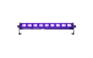 LED-Schwarzlicht-Leiste IBIZA LED-UVBAR18, 18x3W LEDs