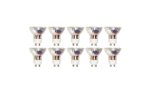 LED-Strahler McShine MCOB GU10, 5W, 350 lm, warmweiß, dimmbar, 10er-Pack