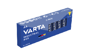 Mignon-Batterie VARTA Industrial Pro Alkaline, Typ AA, LR06, 1,5V, 10-Pack