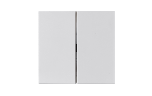 Taster McPower &#039;&#039;Shallow&#039;&#039; 2-fach, 250V~10A, UP, Steckanschluss, weiß