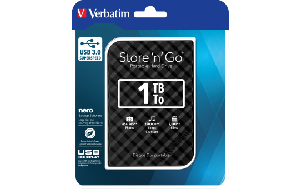 Externe Festplatte Store 'n' Go Verbatim, 1 TB Speicher, USB 3.0, inkl. Kabel