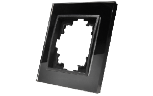 Glas-Rahmen McPower Flair, 1-fach, schwarz