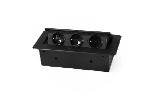 Tisch-Einbausteckdose McPower TS-03S 3x Steckdose, 267x120x68mm