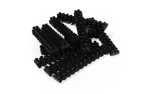 Lüsterklemme McPower, 12 Klemmen, 4,5mm², 5A, schwarz, 10er-Pack