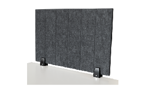 Trennwand-Set imstande, 1x Akustik-Trennwand 60x40cm, 1x Clip schwarz, 2er-Pack