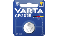 Lithium-Knopfzelle VARTA CR 2025, 170mAh, 3V, 1er-Blister