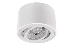 LED-Aufbauleuchte McShine, 5W, 400Lumen, 3000K, ØxH 80x50mm
