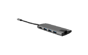 USB-C Multiport-Hub von Verbatim, USB 3.0, HDMI, SD, Ethernet, 15cm Kabel
