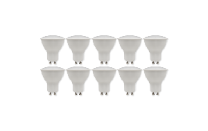 LED-Strahler McShine PV-50-10 GU10, 5W, 400lm, 110°, 3000K,warmweiß, 10er-Pack