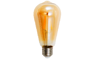 LED Filament Glühlampe McShine ''Retro'' E27, 4W, 420lm, warmweiß, goldenes Glas