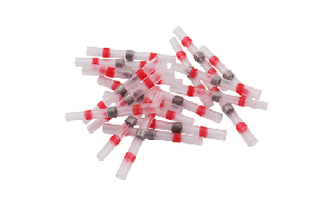 Lötverbinder McPower, Ø2,7mm - rote Markierung, 0,5-1,0mm² Kabel, 20er-Pack