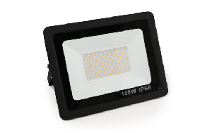 LED-Außenstrahler McShine Slim 100W, 8500 Lumen, IP66, 3000K, warmweiß