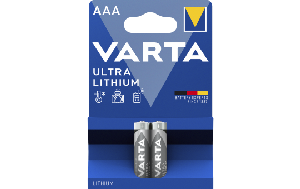 Micro-Batterie VARTA Professional, Lithium, Typ AAA/6103, 2er-Blister
