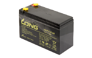Bleiakku KUNG LONG ''WP7,2-12'' 12V/7,2Ah, VdS, 151x65x102mm, 2,67kg