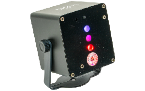 LED &amp; Laser-Effekt IBIZA TINYLED-LASRGB, akkubetrieben, 1x 3W 3-in-1 RGB-LED