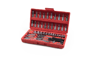 Steckschlüssel und Bit-Set McPower "SM-90046" 46-teilig