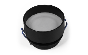 Einbaurahmen McShine DL-21 rund, mit Frontglas, schwarz