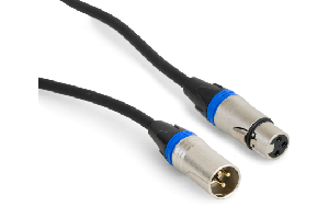 Hochwertiges Audiokabel BST ''SOUND-XLRM-XLRF-0.6'' 0,6m, XLR Stecker u. Buchse