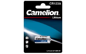 Lithium-Photobatterie CAMELION, CR123A, 3V, 1er-Blister