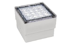 LED-Bodenleuchte McShine Pflasterstein 10x10x7cm, 80lm, IP65, neutralweiß,230V, 1.5W