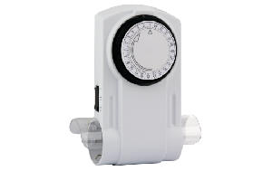 Mechanische Zeitschaltuhr, 2-fach Steckdose, 24 Std., 1.800 W