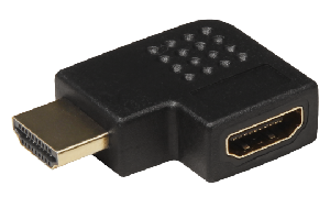 HDMI-Adapter, HDMI Stecker -> HDMI Buchse, rechtwinklig