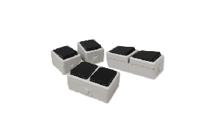 Feuchtraum Set McPower Taff Flur 4-teilig, grau, IP44
