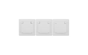 Schutzkontakt-Steckdose McPower Flair, 250V~/16A, UP, IP44, weiß, 3er-Pack