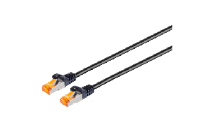 Patchkabel CAT 6a S/FTP Outdoor, schwarz, 25m