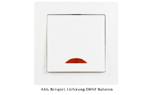 Schalter McPower Flair, 250V~/10A, UP, weiß mit Orientierungsleuchte